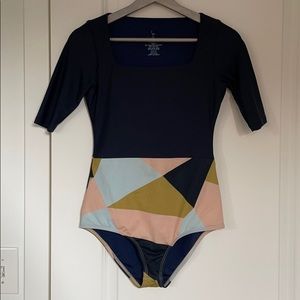 Seea one-piece half sleeve swim suit